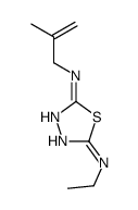 5-N-ethyl-2-N-(2-methylprop-2-enyl)-1,3,4-thiadiazole-2,5-diamine Structure