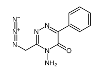 4-amino-3-(azidomethyl)-6-phenyl-1,2,4-triazin-5-one结构式