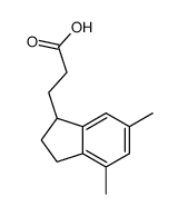 3-(4,6-dimethyl-2,3-dihydro-1H-inden-1-yl)propanoic acid Structure