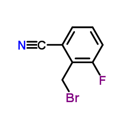 2-(Bromomethyl)-3-fluorobenzonitrile structure