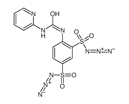 1-[2,4-bis(azidosulfonyl)phenyl]-3-pyridin-2-ylurea Structure