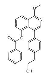 5-benzoyloxy-4-[4-(2-hydroxyethyl)phenyl]-1-methoxyisoquinoline Structure