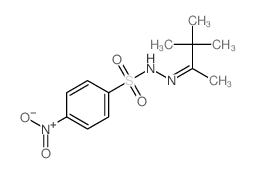 Benzenesulfonic acid,4-nitro-, 2-(1,2,2-trimethylpropylidene)hydrazide结构式