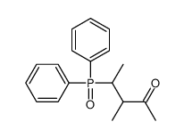 4-diphenylphosphoryl-3-methylpentan-2-one结构式