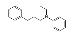 N-ethyl-N-(3-phenylpropyl)aniline Structure