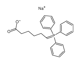 sodium 6-(triphenyl-l5-phosphanylidene)hexanoate Structure