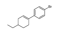 1-bromo-4-(4-ethylcyclohexen-1-yl)benzene结构式