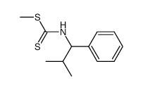 methyl (2-methyl-1-phenylpropyl)carbamodithioate结构式