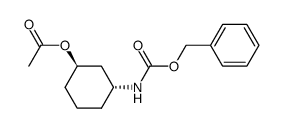 (1R,3R)-3-(((苄氧基)羰基)氨基)乙酸环己酯结构式