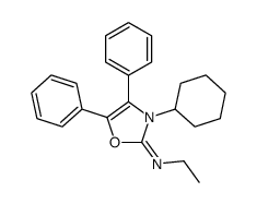 3-cyclohexyl-N-ethyl-4,5-diphenyl-1,3-oxazol-2-imine Structure