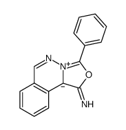 1-imino-3-phenyloxazolo[4,3-a]phthalazin-4(1H)-ium-10b-ide Structure