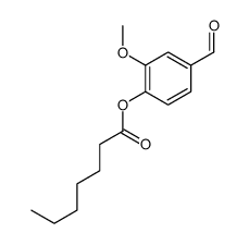 (4-formyl-2-methoxyphenyl) heptanoate Structure