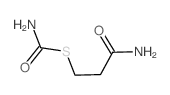 3-carbamoylsulfanylpropanamide Structure