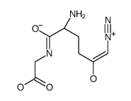 6-diazo-5-oxo-L-norleucylglycine Structure