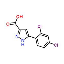 5-(2,4-Dichlorophenyl)-1H-pyrazole-3-carboxylic acid Structure