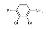 2,4-dibromo-3-chloro-aniline结构式