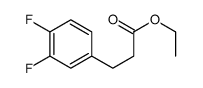 3-(3,4-DIFLUORO-PHENYL)-PROPIONIC ACID ETHYL ESTER结构式