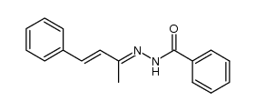 benzoic acid-(1-methyl-3-phenyl-allylidenehydrazide) Structure