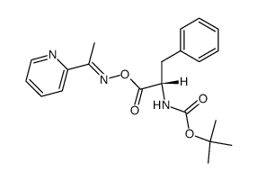 O-(t-butyloxycarbonyl-L-phenylalanyl)-2-pyridylmethylketoxime Structure