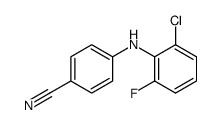 4-(2-chloro-6-fluorophenylamino)benzonitrile Structure