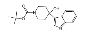 4-hydroxy-4-imidazo[1,2-a]pyridin-3-yl-piperidine-1-carboxylic acid tert-butyl ester结构式