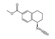 methyl 5-(R)-azido-5,6,7,8-tetrahydronaphthalene-2-carboxylate结构式