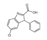 5-chloro-3-phenyl-3H-indole-2-carboxylic acid结构式