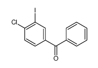 (4-chloro-3-iodophenyl)-phenylmethanone Structure