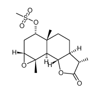 (11S)-3α,4α-Epoxy-1α-(mesyloxy)eudesmano-13,6α-lactone Structure