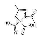 2-acetamido-2-(2-methylallyl)malonic acid结构式