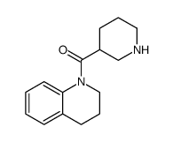 1-(piperidin-3-ylcarbonyl)-1,2,3,4-tetrahydroquinoline结构式