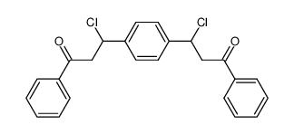 1,4-bis-(1-chloro-3-oxo-3-phenyl-propyl)-benzene Structure