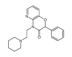 2-phenyl-4-(2-piperidin-1-ylethyl)pyrido[3,2-b][1,4]oxazin-3-one结构式