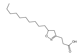 3-(5-decyl-4,5-dihydro-1,2-oxazol-3-yl)propanoic acid Structure