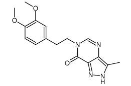 3-[2-(3,4-dimethoxyphenyl)ethyl]-7-methyl-3,5,8,9-tetrazabicyclo[4.3.0 ]nona-4,6,9-trien-2-one structure