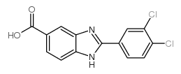 2-(3,4-Dichlorophenyl)-1H-benzimidazole-5-carboxylic acid structure