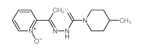 N-[1-(1-hydroxypyridin-2-ylidene)ethylimino]-4-methyl-piperidine-1-carbothioamide Structure