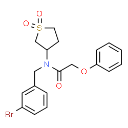 N-(3-bromobenzyl)-N-(1,1-dioxidotetrahydro-3-thienyl)-2-phenoxyacetamide structure