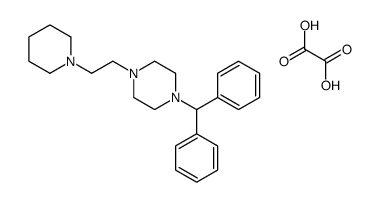 1-benzhydryl-4-(2-piperidin-1-ylethyl)piperazine,oxalic acid结构式