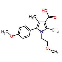 1-(2-Methoxyethyl)-5-(4-methoxyphenyl)-2,4-dimethyl-1H-pyrrole-3-carboxylic acid picture