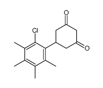 5-(2-chloro-3,4,5,6-tetramethylphenyl)cyclohexane-1,3-dione结构式