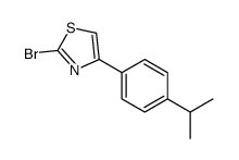 2-BROMO-4-[4-(1-METHYLETHYL)PHENYL]THIAZOLE结构式