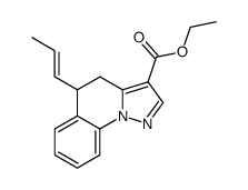 ((E)-5-Propenyl)-4,5-dihydro-pyrazolo[1,5-a]quinoline-3-carboxylic acid ethyl ester Structure