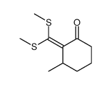 2-[bis(methylsulfanyl)methylidene]-3-methylcyclohexan-1-one结构式