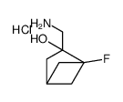 3-(aminomethyl)-4-fluorobicyclo[2.1.1]hexan-3-ol,hydrochloride Structure