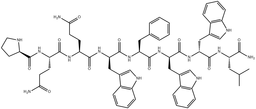 substance P(4-11), Pro(4)-Trp(7,9,10)-LeuNH2(11)- structure