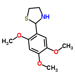 2-(2,4,5-Trimethoxyphenyl)-1,3-thiazolidine结构式