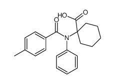 1-(N-(4-methylbenzoyl)anilino)cyclohexane-1-carboxylic acid Structure