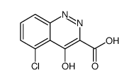 3-Cinnolinecarboxylic acid, 5-chloro-4-hydroxy结构式