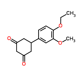 5-(4-Ethoxy-3-methoxyphenyl)-1,3-cyclohexanedione结构式